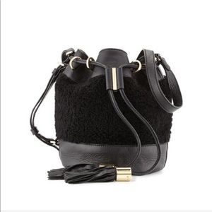 See By Chloe Vicki Small Shearling Bucket Bag